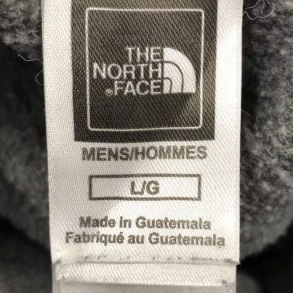 The North Face Gray Orange Men's Hooded Sweatshirt Size Large - Picture 2 of 3